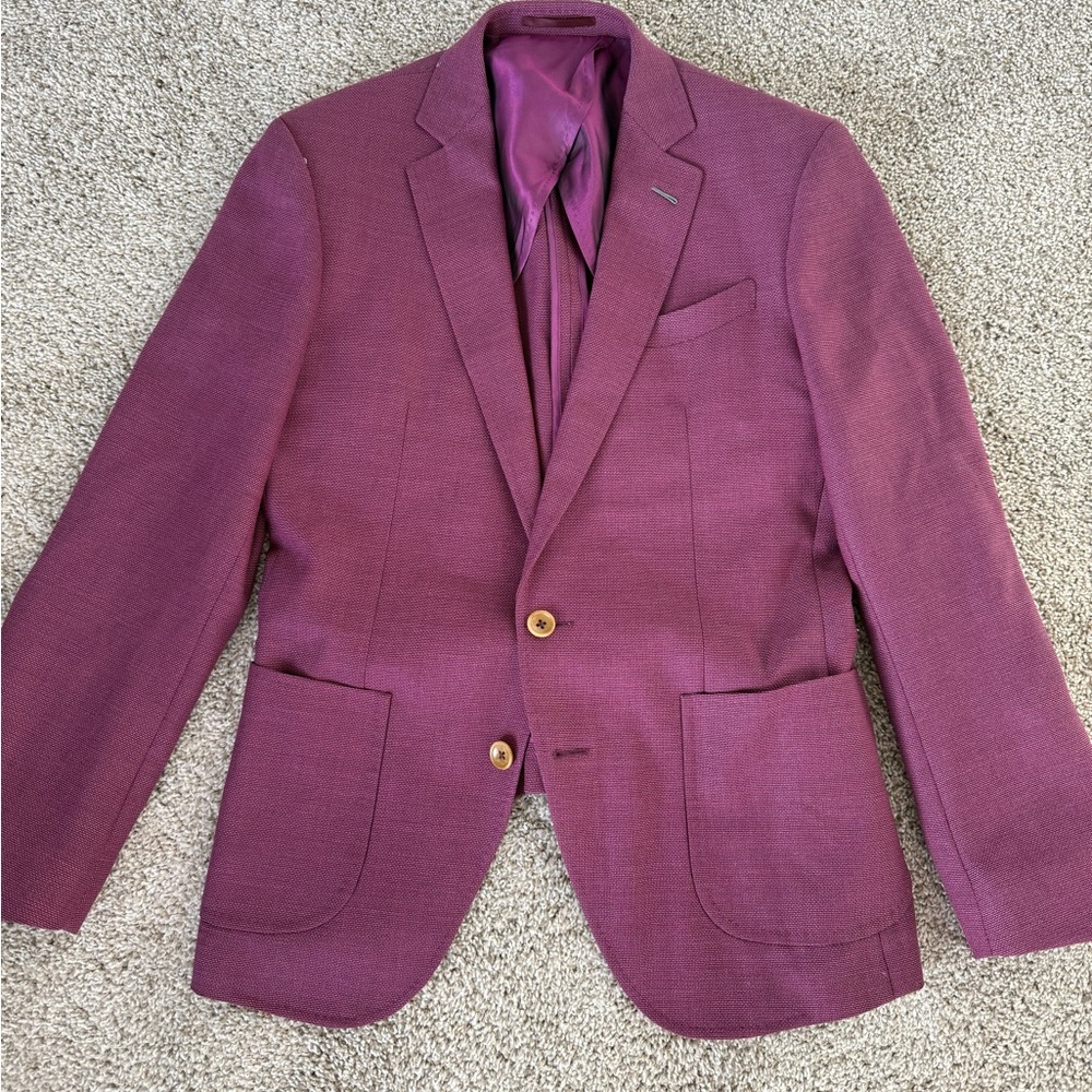 Elegant Purple Men's Blazer